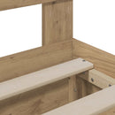 vidaXL Bed Frame with Storage and Headboard Artisan Oak 160 x 200 cm