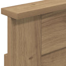 vidaXL Bed Frame with Storage and Headboard Artisan Oak 180 x 200 cm