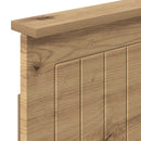 vidaXL Bed Frame with Storage and Headboard Artisan Oak 180 x 200 cm