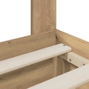 vidaXL Bed Frame with Storage and Headboard Artisan Oak 180 x 200 cm