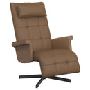 vidaXL Forgószék Cappuccino Műbőr