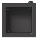 vidaXL Led-es kerti virágláda Fekete 30 x 30 x 30 cm Acél