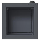 vidaXL Led-es kerti virágláda Antracit 30 x 30 x 30 cm Acél