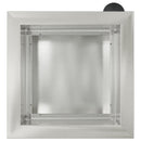 vidaXL Led-es kerti virágláda Ezüst 30 x 30 x 30 cm Rozsdamentes Acél