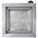 vidaXL Led-es kerti virágláda Ezüst 30 x 30 x 30 cm Horganyzott Acél