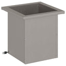 vidaXL Led-es kerti virágláda Rozsdás 30 x 30 x 30 cm