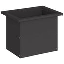 vidaXL Led-es kerti virágláda Fekete 30 x 40 x 30 cm Acél