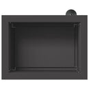 vidaXL Led-es kerti virágláda Fekete 30 x 40 x 30 cm Acél