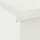 vidaXL Led-es kerti virágláda Fehér 30 x 40 x 30 cm Acél