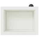vidaXL Led-es kerti virágláda 2 db Fehér 30 x 40 x 30 cm Acél