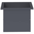vidaXL Led-es kerti virágláda 2 db Antracit 30 x 40 x 30 cm Acél