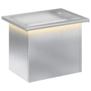 vidaXL Led-es kerti virágláda Ezüst 30 x 40 x 30 cm Horganyzott Acél