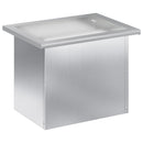 vidaXL Led-es kerti virágláda Ezüst 30 x 40 x 30 cm Horganyzott Acél