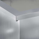 vidaXL Led-es kerti virágláda 2 db Ezüst 30 x 40 x 30 cm