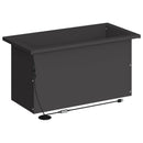 vidaXL Led-es kerti virágláda Fekete 30 x 60 x 30 cm Acél