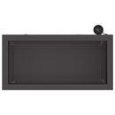 vidaXL Led-es kerti virágláda Fekete 30 x 60 x 30 cm Acél