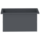 vidaXL Led-es kerti virágláda Antracit 30 x 60 x 30 cm Acél