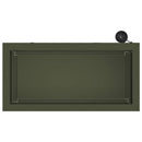 vidaXL Led-es kerti virágláda Olajzöld 30 x 60 x 30 cm Acél