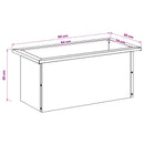 vidaXL Led-es kerti virágláda 2 db Olajzöld 30 x 60 x 30 cm Acél