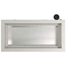 vidaXL Led-es kerti virágláda Ezüst 30 x 60 x 30 cm Rozsdamentes Acél