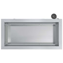 vidaXL Led-es kerti virágláda 2 db Ezüst 30 x 60 x 30 cm
