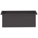vidaXL Led-es kerti virágláda Fekete 30 x 80 x 30 cm Acél
