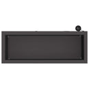 vidaXL Led-es kerti virágláda Fekete 30 x 80 x 30 cm Acél