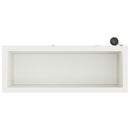 vidaXL Led-es kerti virágláda Fehér 30 x 80 x 30 cm Acél