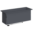 vidaXL Led-es kerti virágláda Antracit 30 x 80 x 30 cm Acél