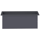 vidaXL Led-es kerti virágláda Antracit 30 x 80 x 30 cm Acél