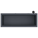 vidaXL Led-es kerti virágláda Antracit 30 x 80 x 30 cm Acél