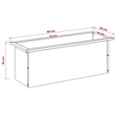 vidaXL Led-es kerti virágláda 2 db Antracit 30 x 80 x 30 cm Acél
