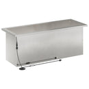 vidaXL Led-es kerti virágláda Ezüst 30 x 80 x 30 cm Rozsdamentes Acél