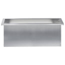 vidaXL Led-es kerti virágláda Ezüst 30 x 80 x 30 cm Horganyzott Acél