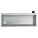 vidaXL Led-es kerti virágláda Ezüst 30 x 80 x 30 cm Horganyzott Acél