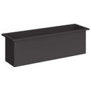 vidaXL Led-es kerti virágláda Fekete 30 x 100 x 30 cm Acél