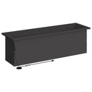 vidaXL Led-es kerti virágláda Fekete 30 x 100 x 30 cm Acél