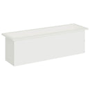vidaXL Led-es kerti virágláda Fehér 30 x 100 x 30 cm Acél
