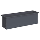 vidaXL Led-es kerti virágláda Antracit 30 x 100 x 30 cm Acél
