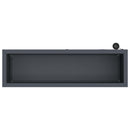 vidaXL Led-es kerti virágláda 2 db Antracit 30 x 100 x 30 cm Acél