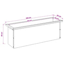 vidaXL Led-es kerti virágláda 2 db Olajzöld 30 x 100 x 30 cm Acél