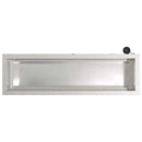 vidaXL Led-es kerti virágláda Ezüst 30 x 100 x 30 cm Rozsdamentes Acél