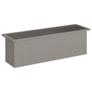 vidaXL Led-es kerti virágláda Rozsdás 30 x 100 x 30 cm