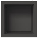 vidaXL Led-es kerti virágláda Fekete 40 x 40 x 40 cm Acél