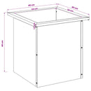 vidaXL Led-es kerti virágláda 2 db Fekete 40 x 40 x 40 cm Acél