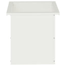 vidaXL Led-es kerti virágláda 2 db Fehér 40 x 40 x 40 cm Acél