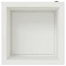 vidaXL Led-es kerti virágláda 2 db Fehér 40 x 40 x 40 cm Acél