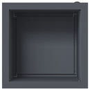 vidaXL Led-es kerti virágláda Antracit 40 x 40 x 40 cm Acél