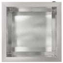 vidaXL Led-es kerti virágláda 2 db Ezüst 40 x 40 x 40 cm