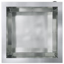 vidaXL Led-es kerti virágláda Ezüst 40 x 40 x 40 cm Horganyzott Acél